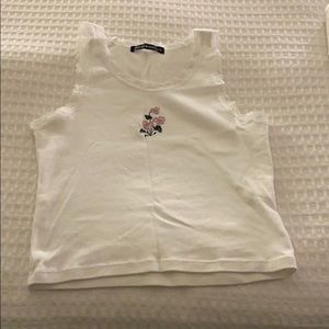 White Lace Brandy Melville Tank